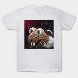 Mr Brain Creepy Art T-Shirt